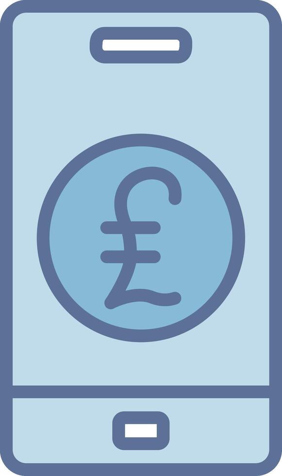 Pound Modern Color Symbol Shape vector