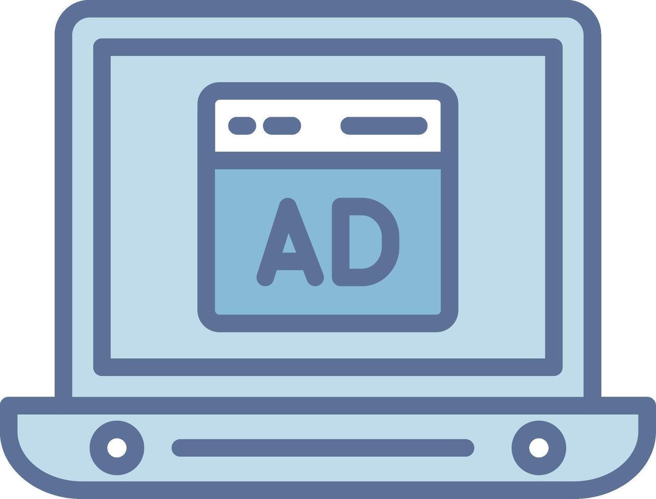 Ad Color Block Badge Symbol vector