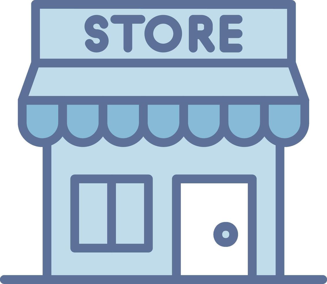 Store Thin Graphic Shape Design vector