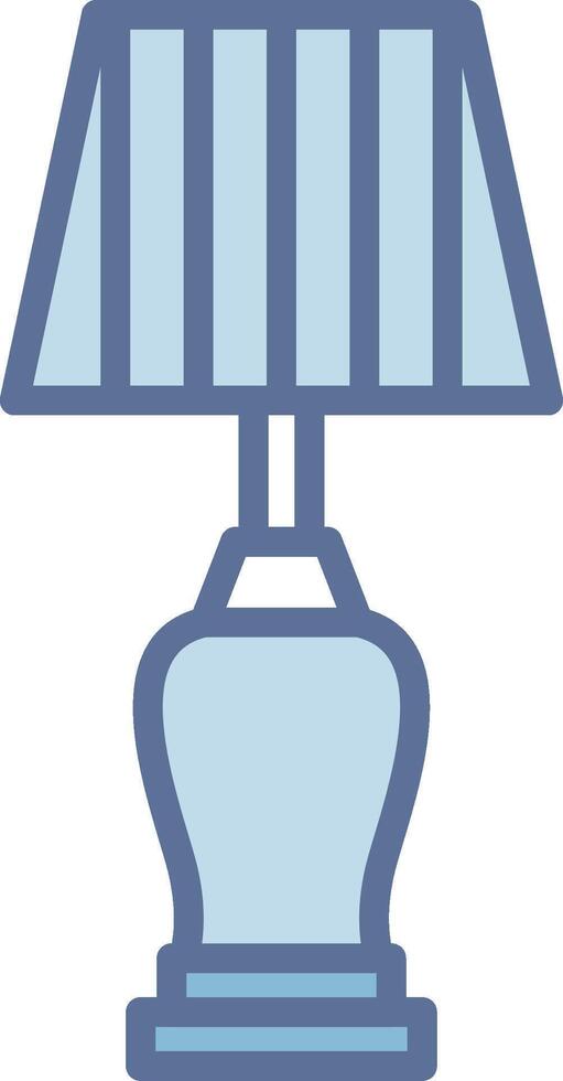 Lamp Crisp Outline Artwork Layout vector