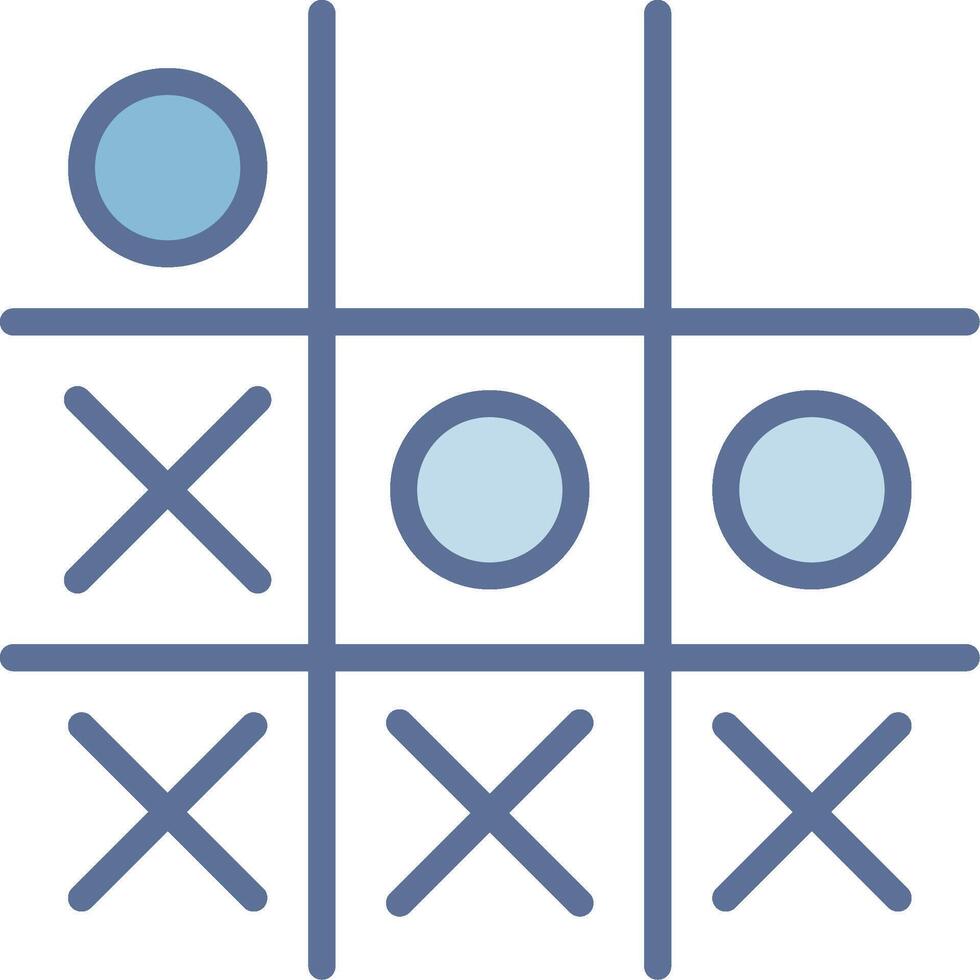 Tic Tac Toe Smooth App Visual Style vector