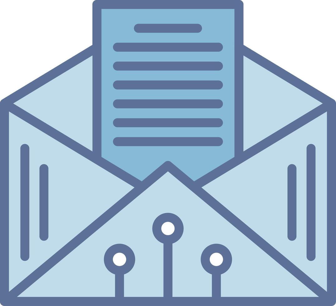Inbox Mobile App Illustration Drawing vector
