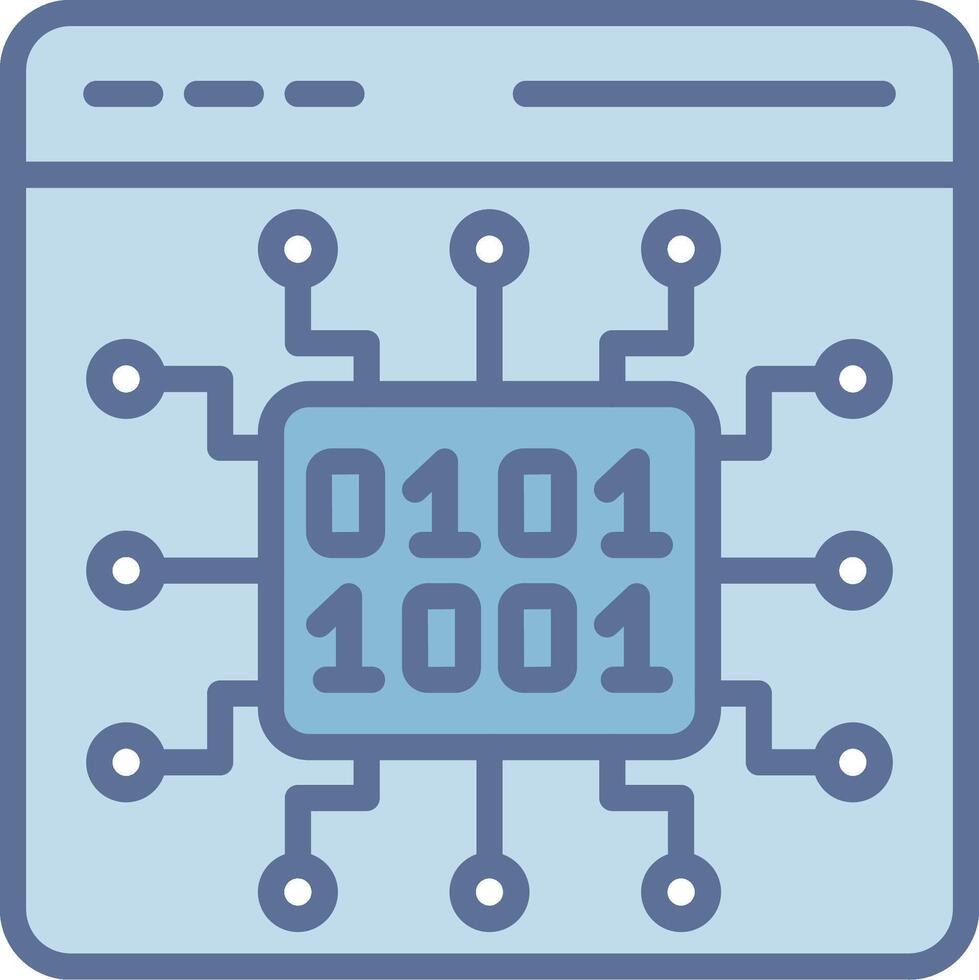 Binary Code Muted Color Design Layout vector