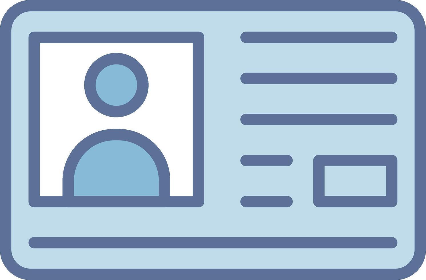 Id Card Minimal User Interface Element vector