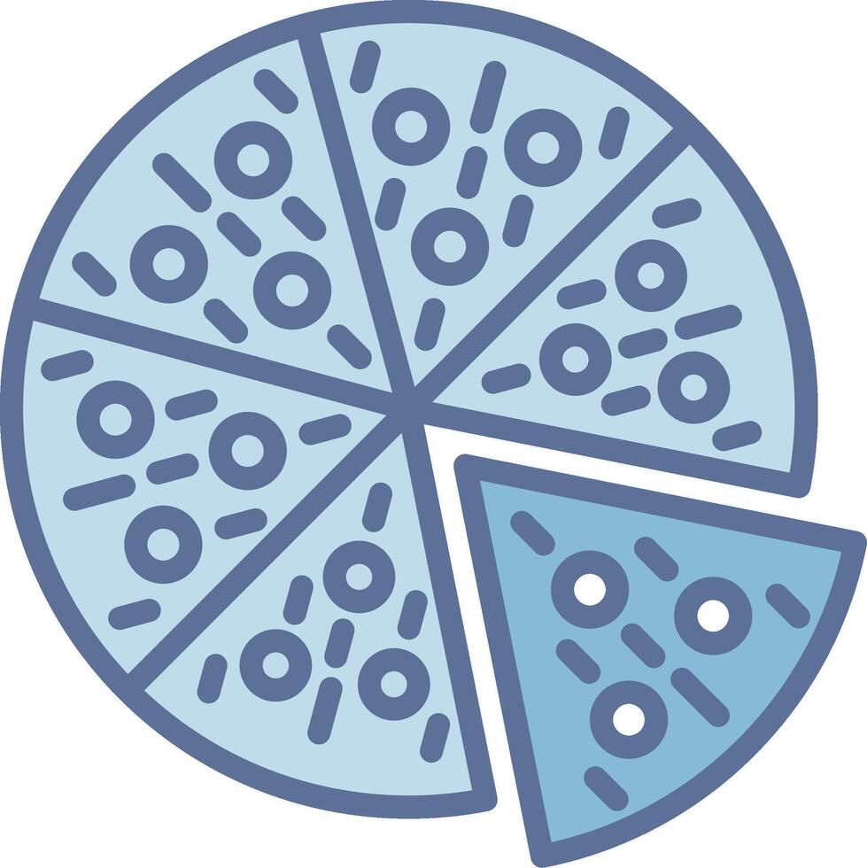 Pizza Soft Outline Graphic Shape vector
