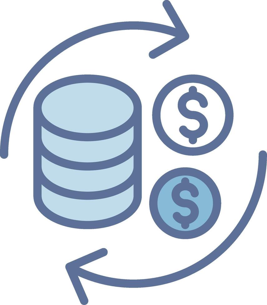 Return Of Investment Interface Line Graphic Element vector