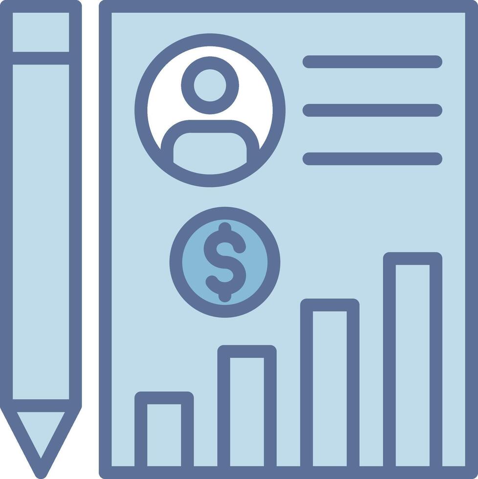 Portfolio Digital Outline Piece Design vector