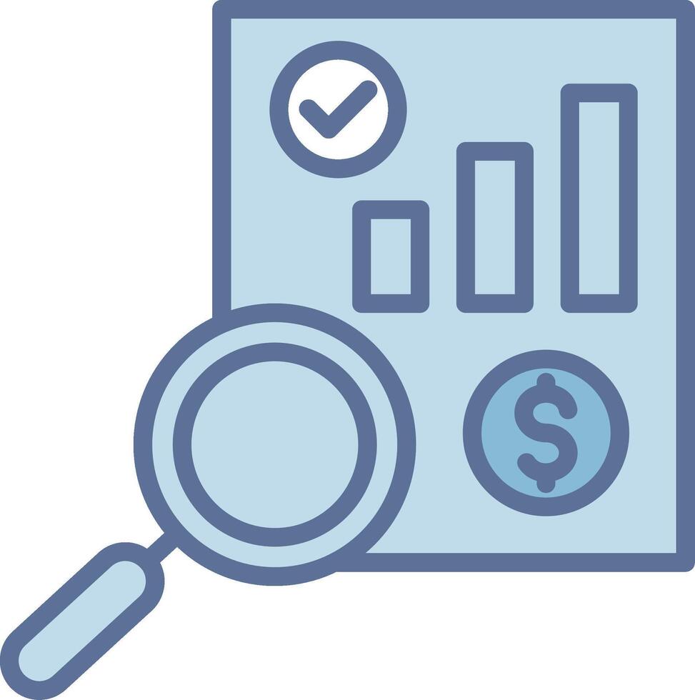 Analyze Simplified Line Mark Illustration vector