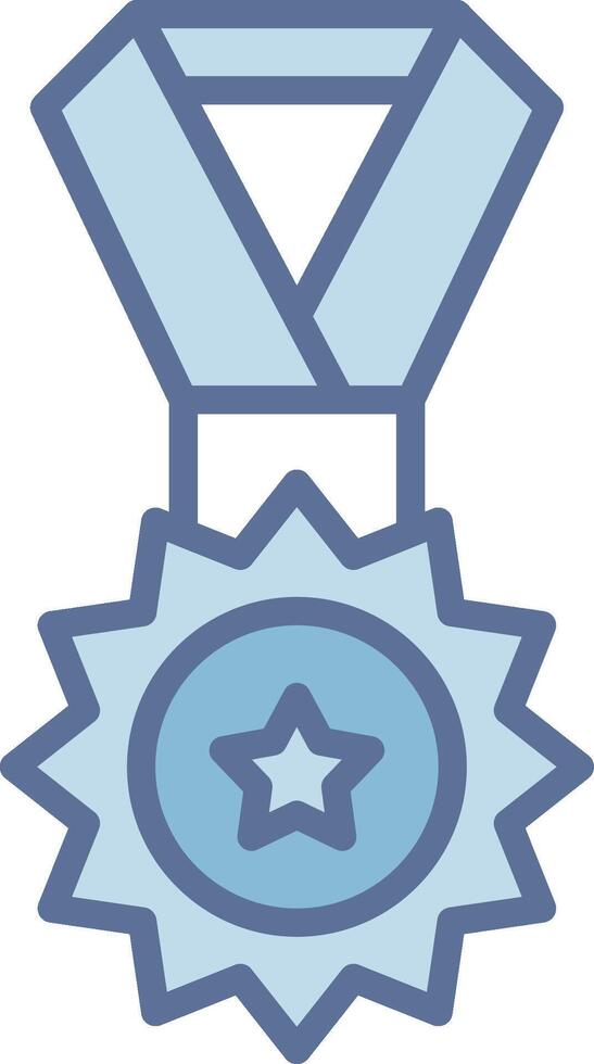 Medal Digital Outline Piece Design vector