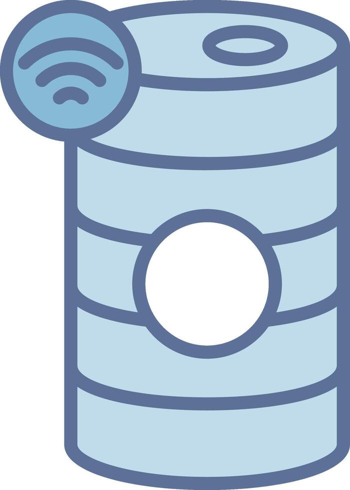 Oil Barrel Cool Tone Form Structure vector