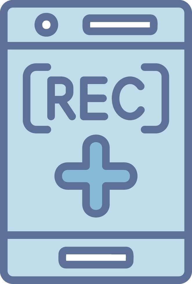 Record Mobile App Illustration Drawing vector