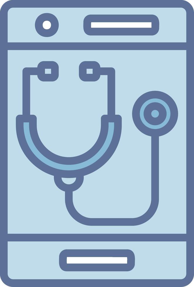 OnLine Two Colour Healthcare 3D Rendered Symbol Layout vector