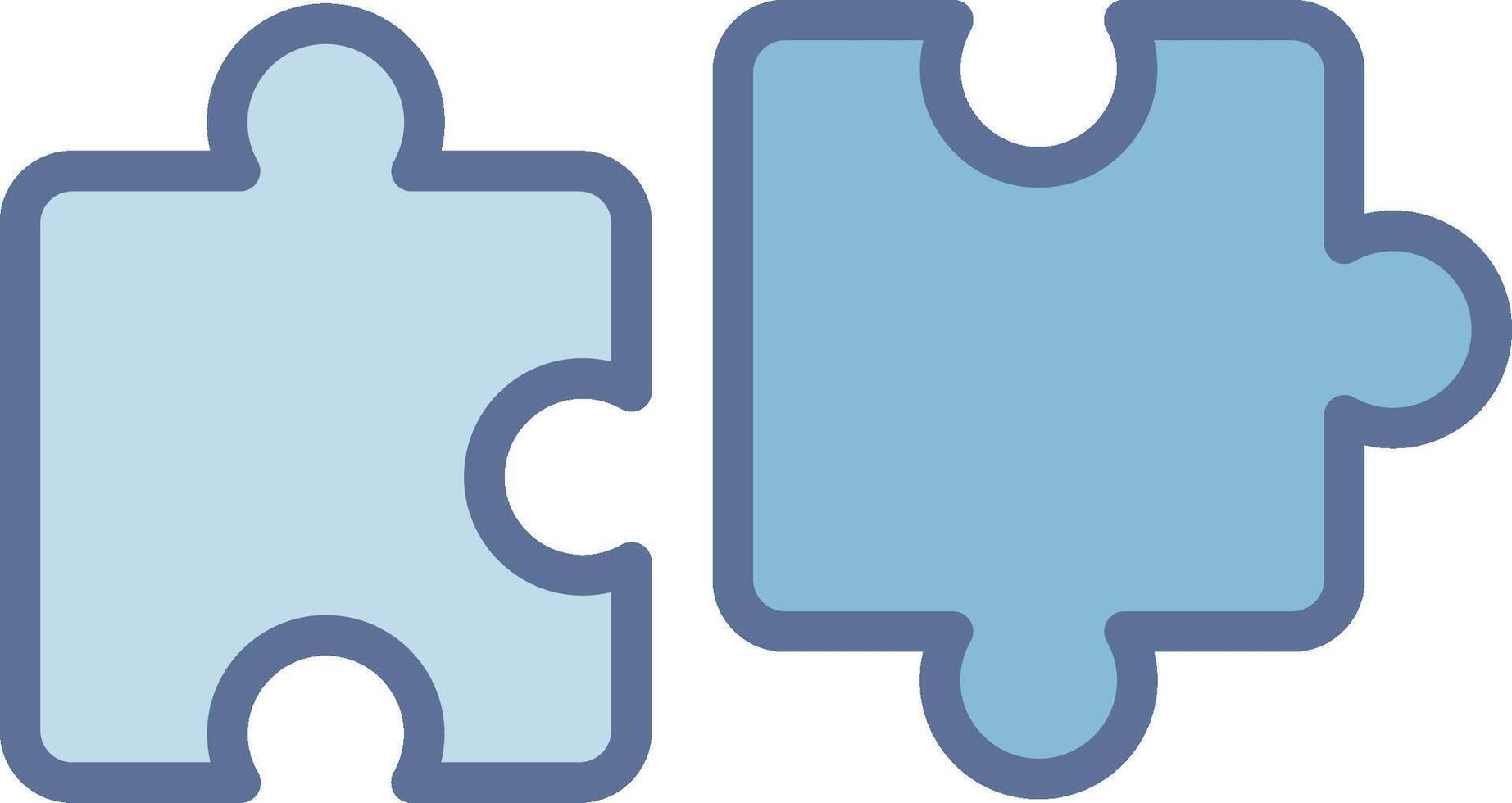 Puzzle Bold Outline Badge Artwork vector