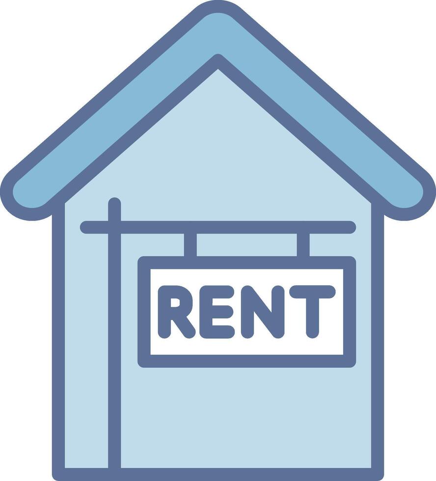 House For Rent Illustrated Concept Graphic Layout vector