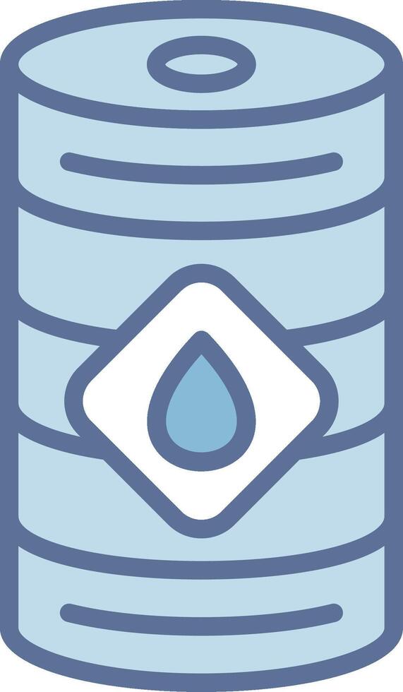 Oil Barrel Bright Tone Visual Symbol vector