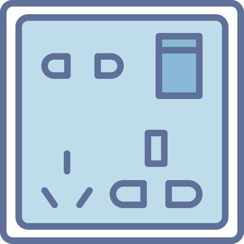 Socket 3D Interface Shape Design vector