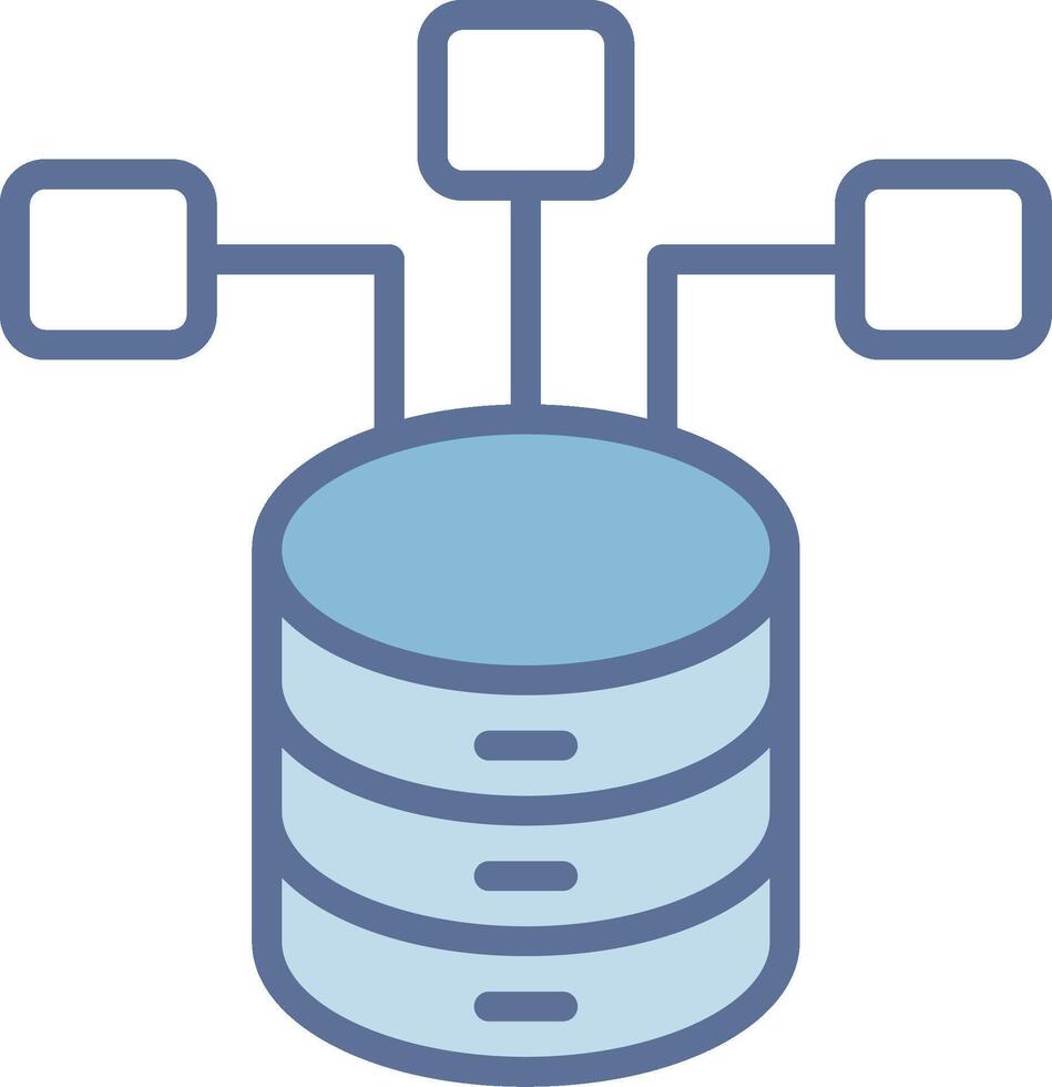 Database Vibrant Visual Object Graphic vector
