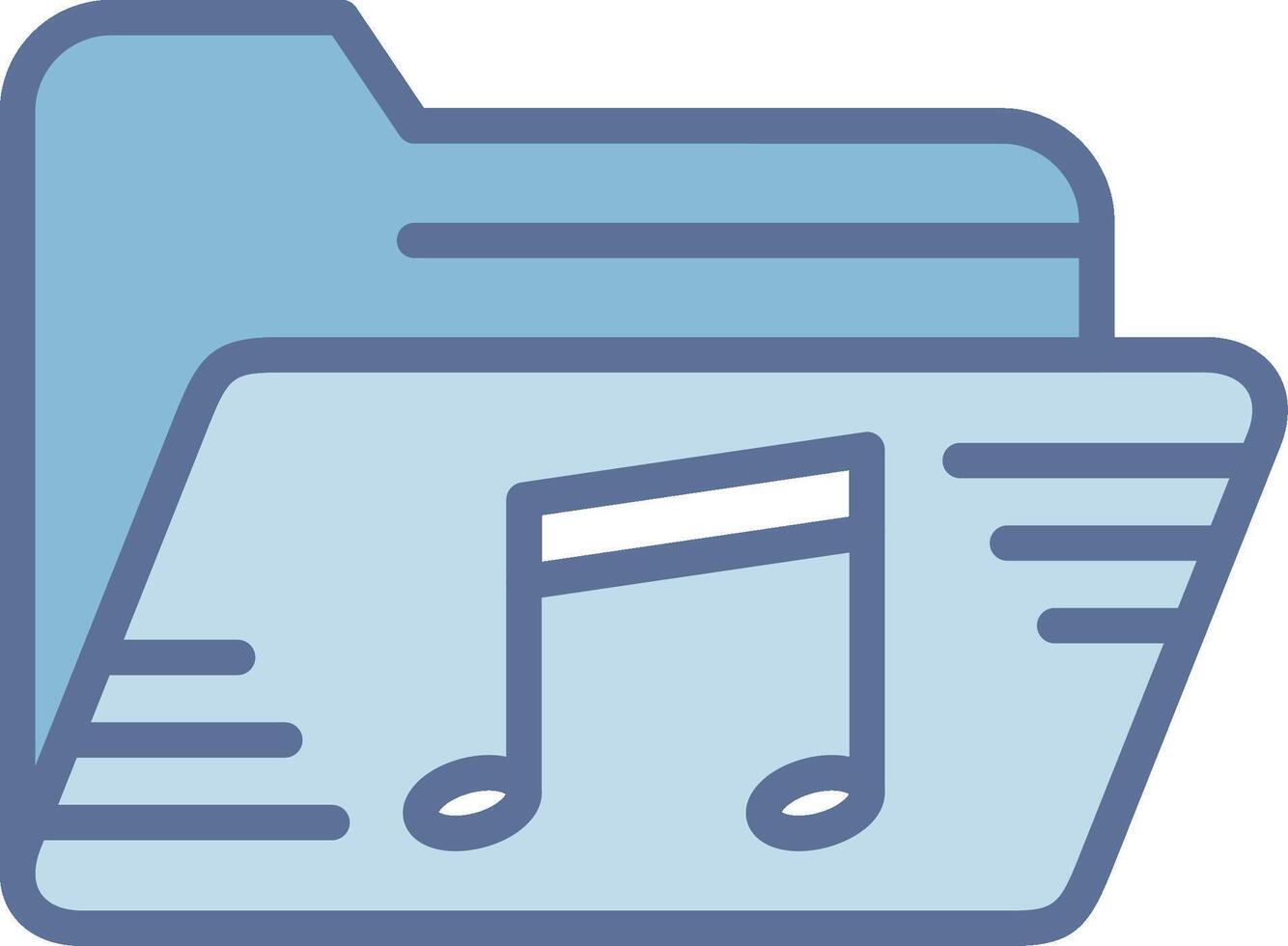 Music Folder Interactive Symbol Layout vector
