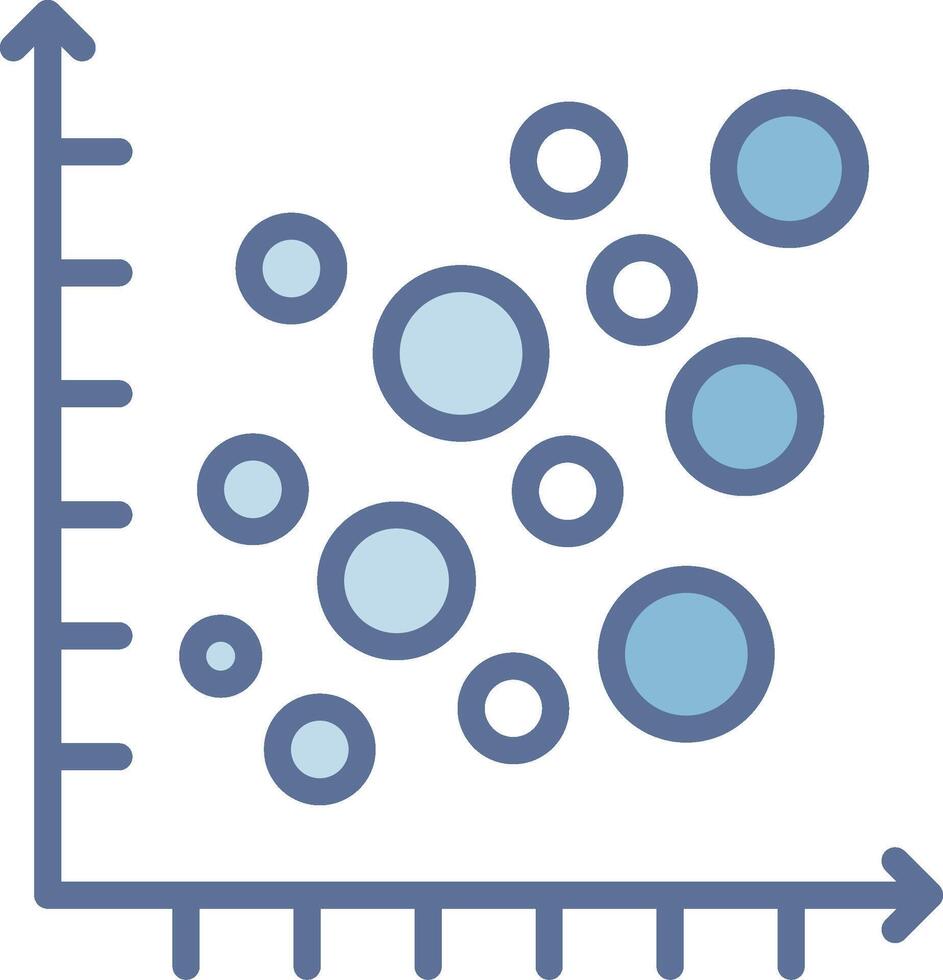 Bubble Graph Color Stroke Symbol Graphic vector