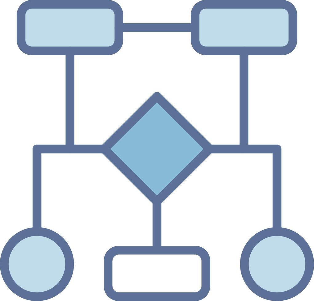 Flow Chart Color Enhanced Graphic Object vector