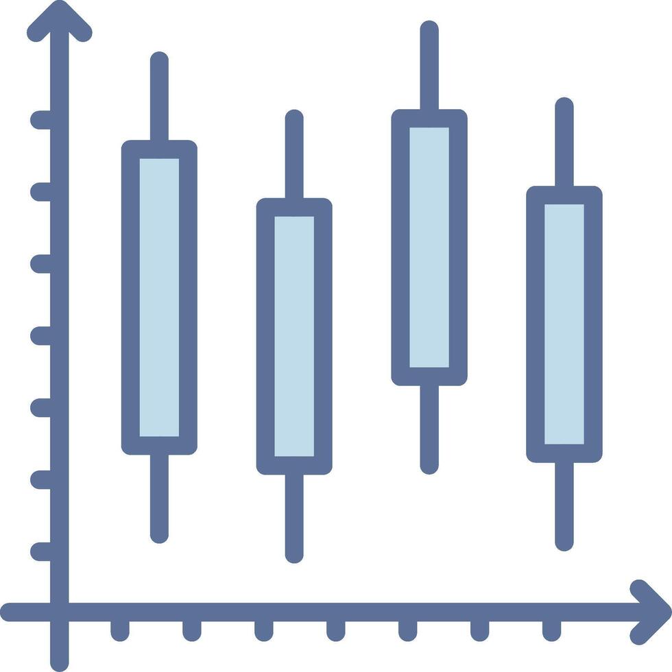 Stock Chart Modern Color Symbol Shape vector