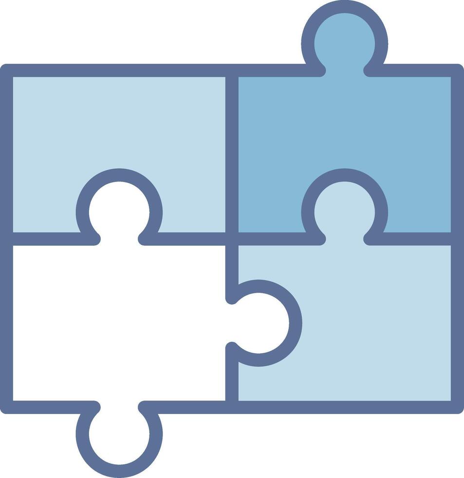 Puzzle Isometric Web Illustration Element vector