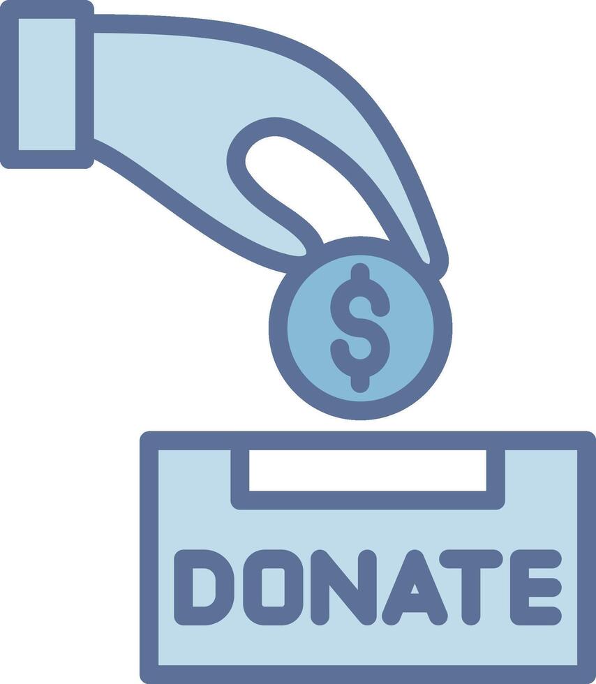 Donation Web Style Graphic Piece vector