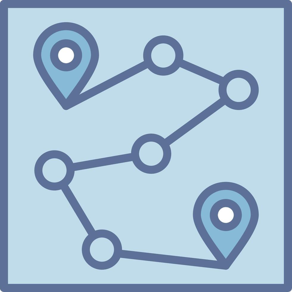 Route Crisp Outline Artwork Layout vector