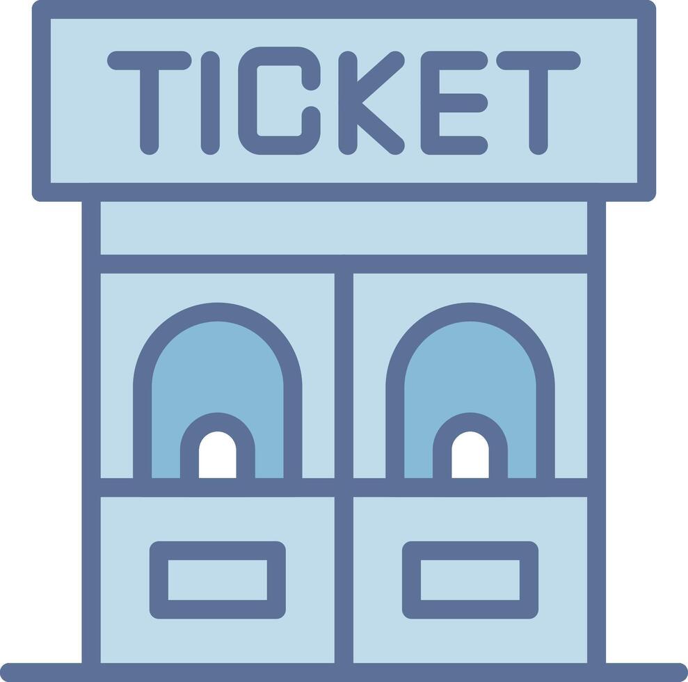 Ticket Office Modern Interface Badge Design vector