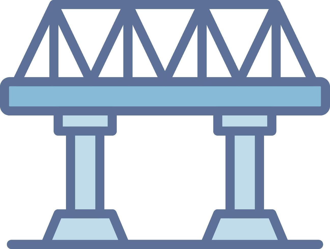 Bridge Sharp Line Mark Symbol vector