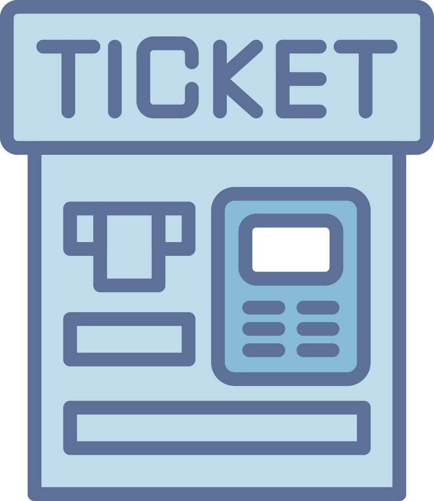 Ticket Machine Wireframe App Design Element vector