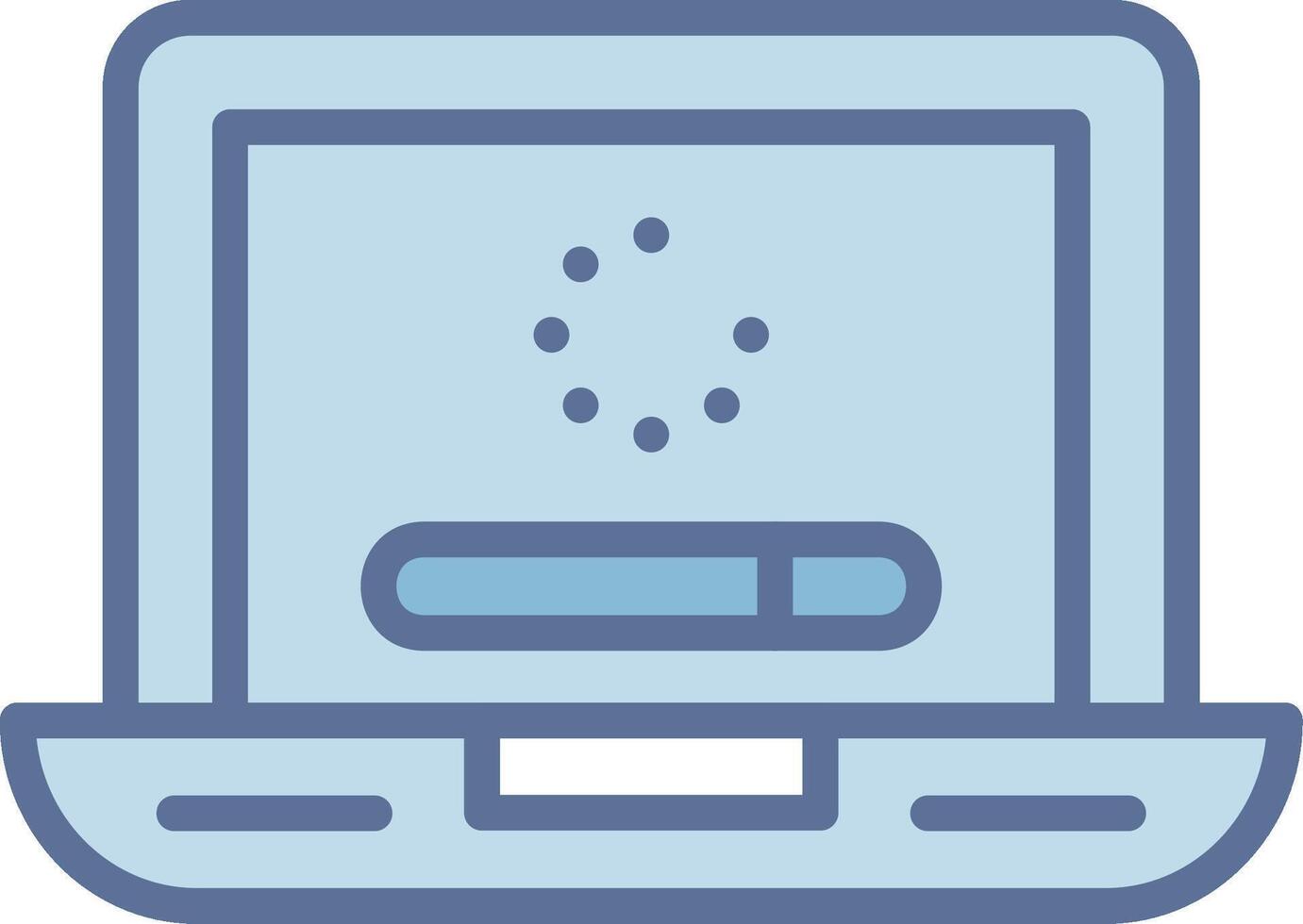 Loading Iconic Line Form Structure vector