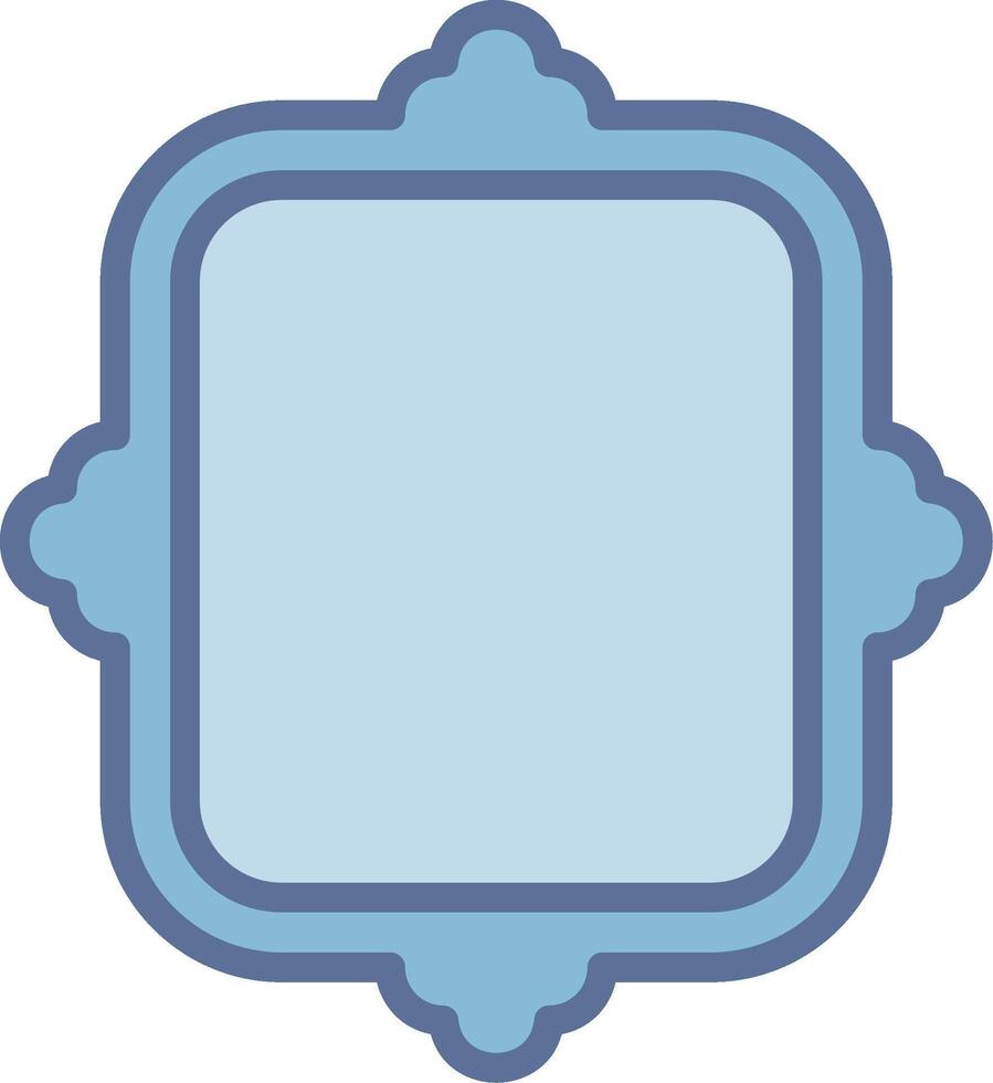Frame Futuristic App Badge Design vector
