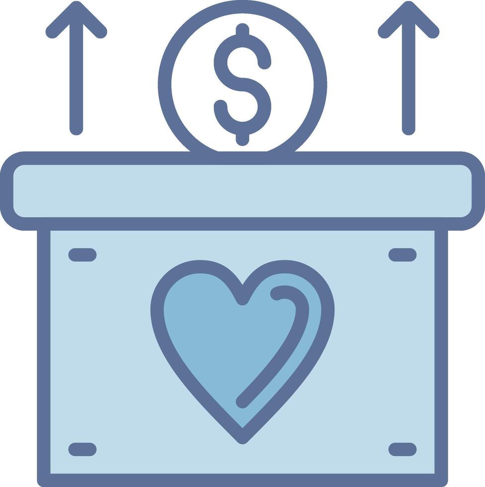 Fundraising Modern Color Symbol Shape vector