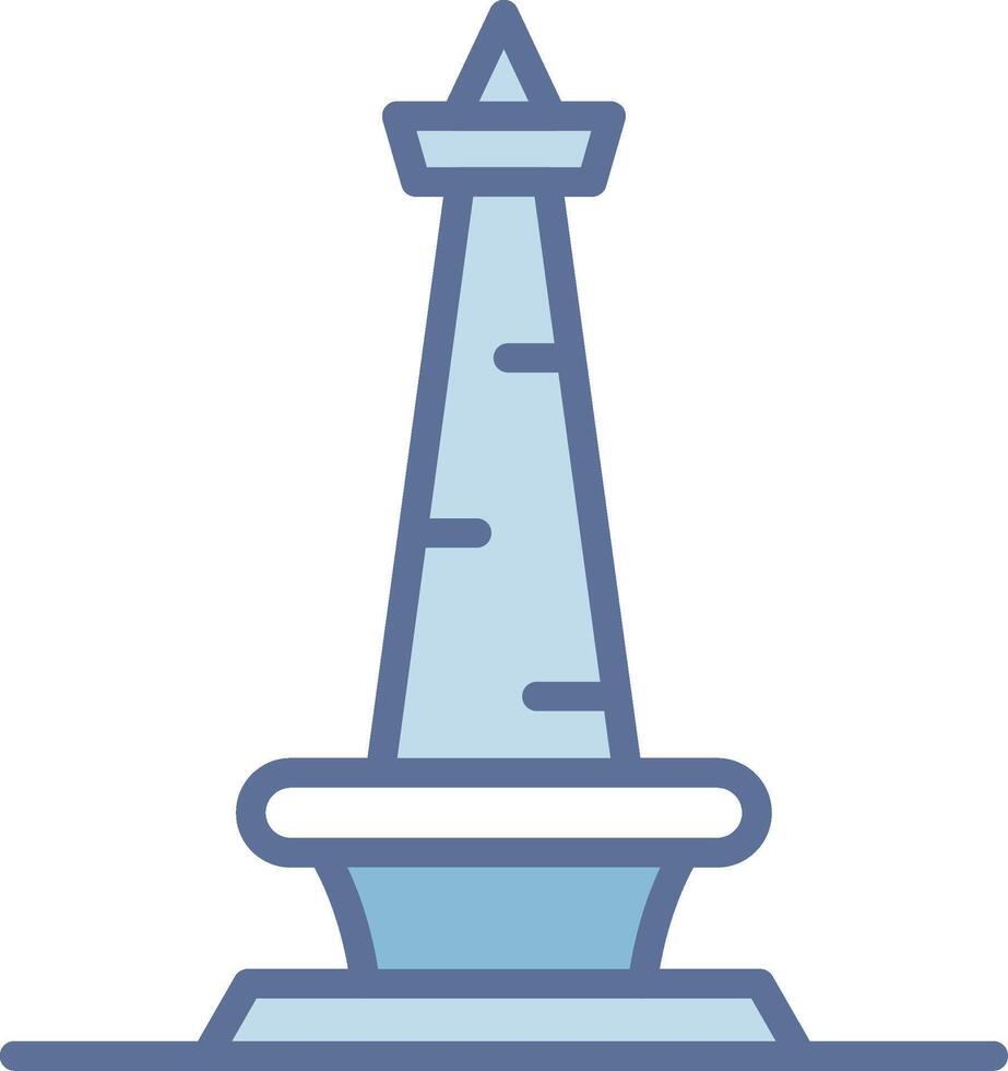 Monas Crisp Outline Artwork Layout vector