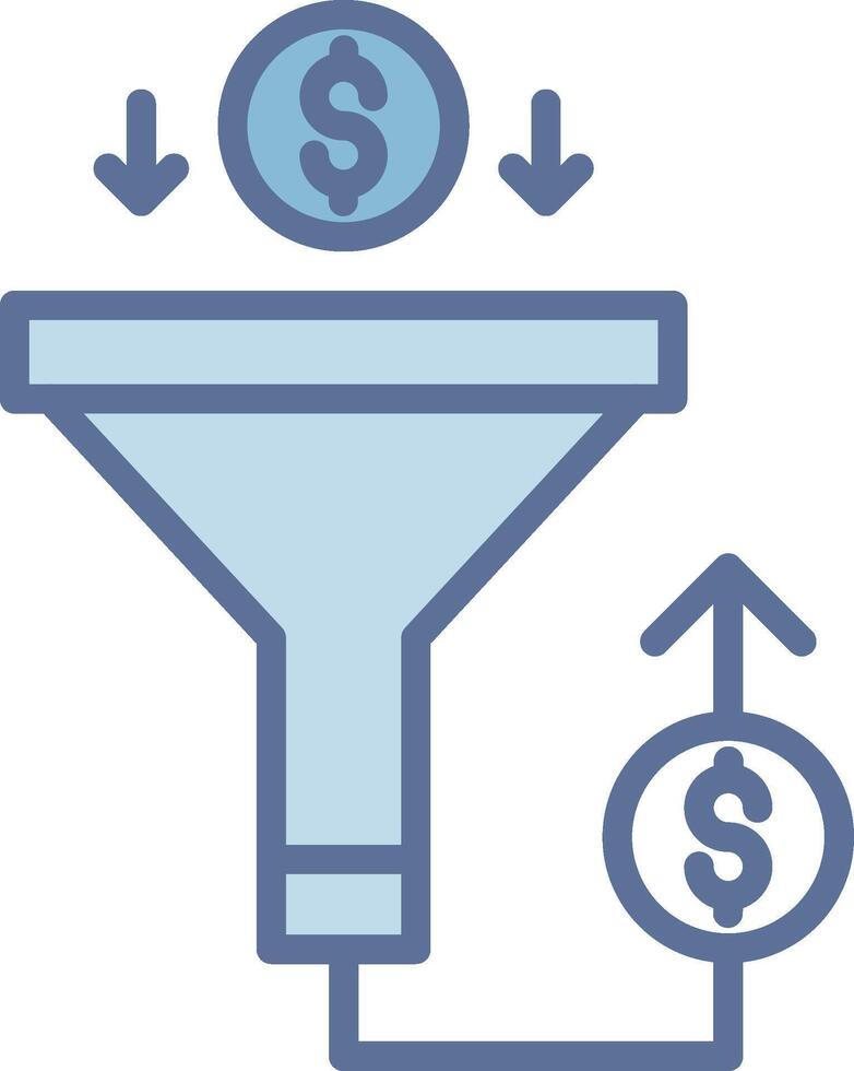 Sales PipeLine Two Colour Illustrated Concept Graphic Layout vector