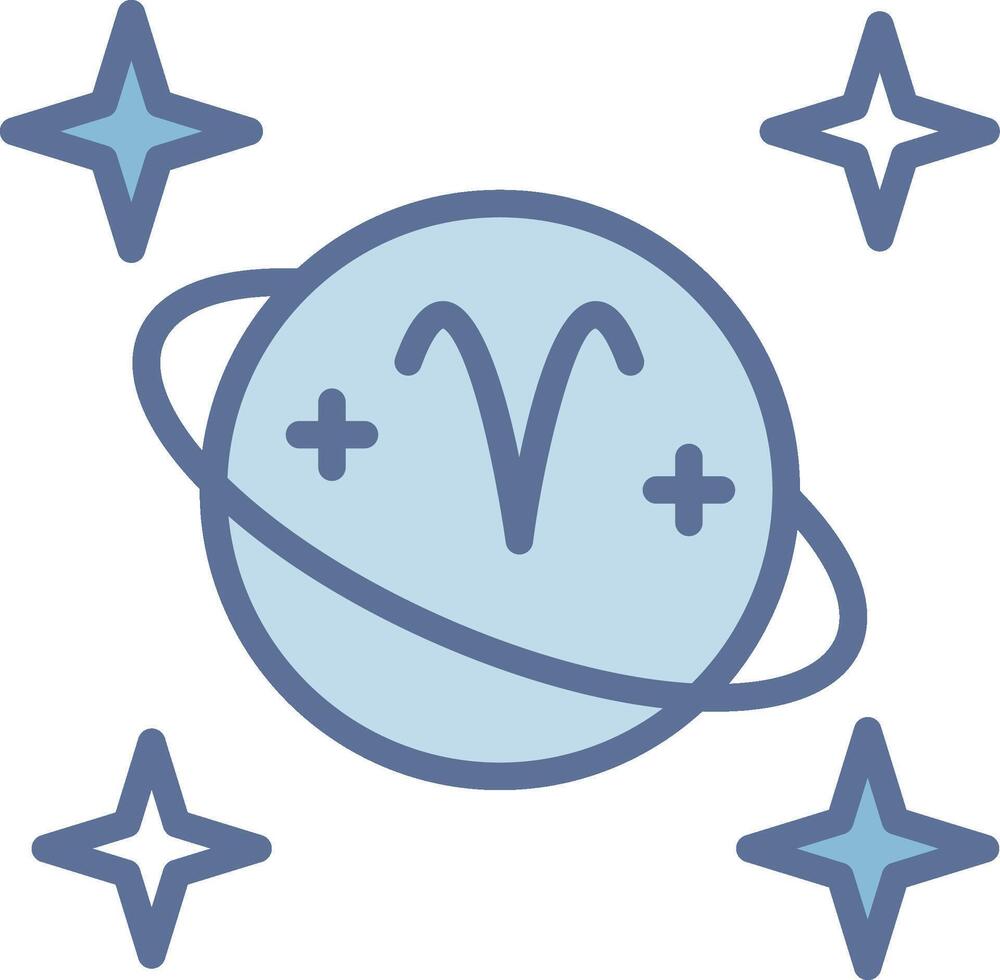 Aries Simplified Line Mark Illustration vector