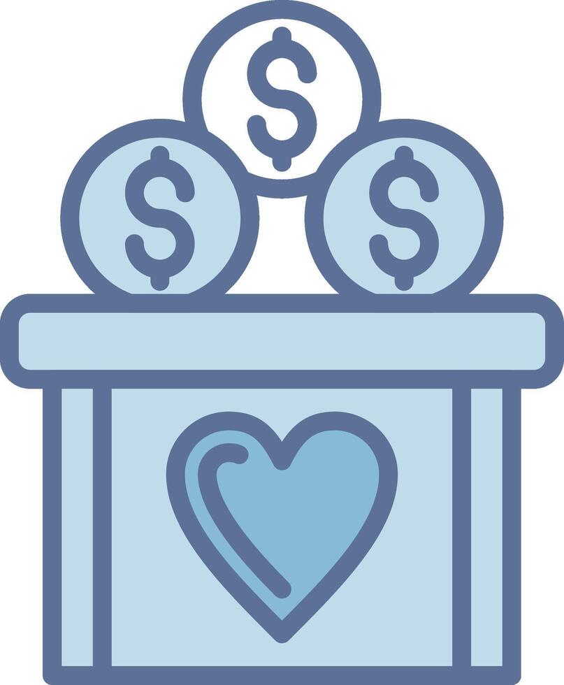 Donation Flat Symbol Design vector