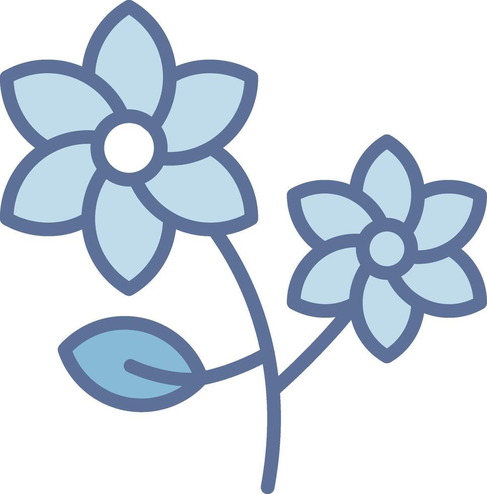 Flower High Contrast Badge Design vector
