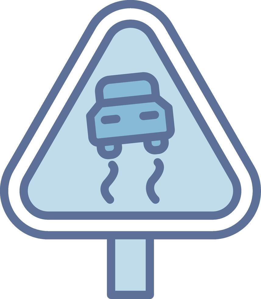 Smooth Road Stylized Flat Drawing Piece vector