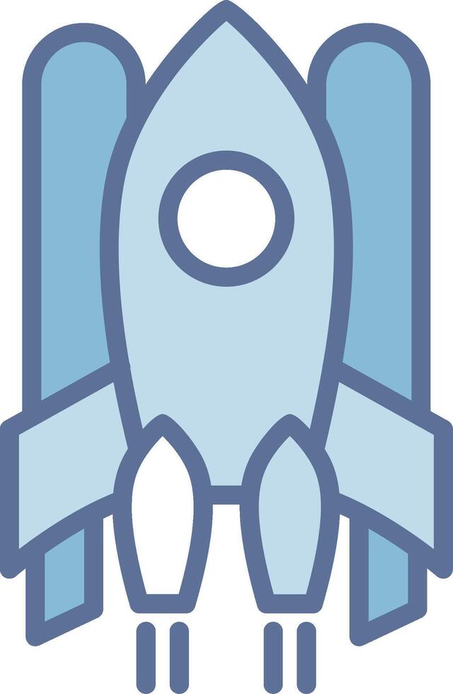 Spaceship Bold Outline Badge Artwork vector