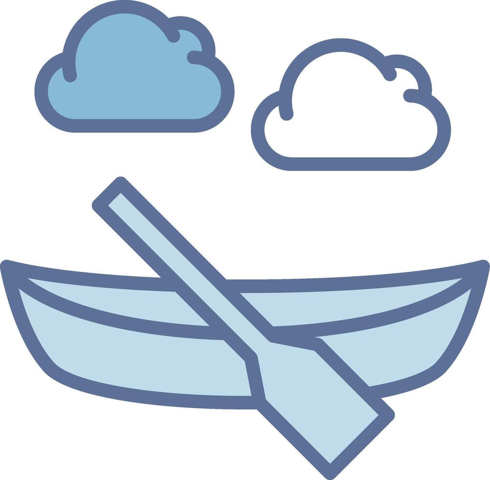 Canoe Mobile App Illustration Drawing vector