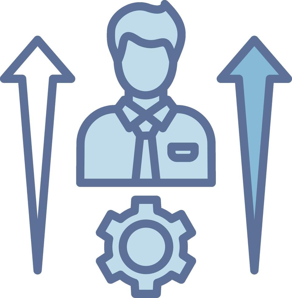 Personal Development Crisp Outline Artwork Layout vector