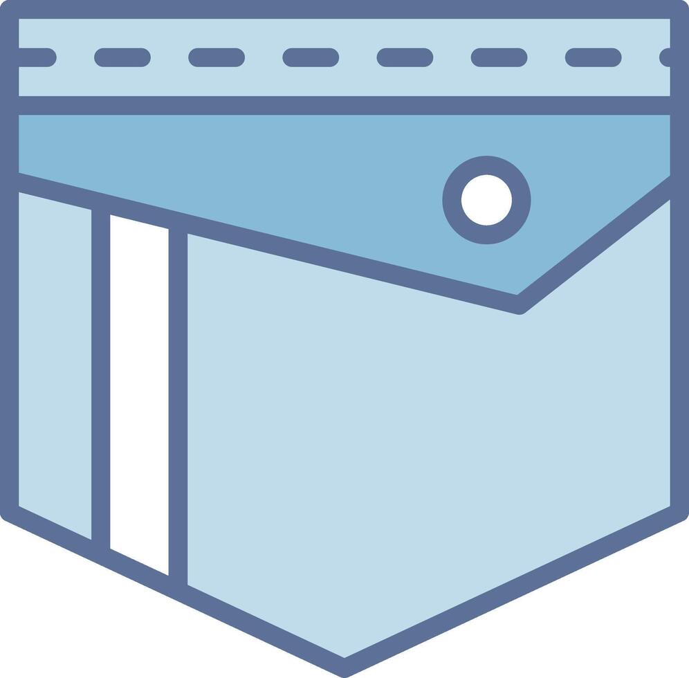 Pocket Muted Tone Element Design vector