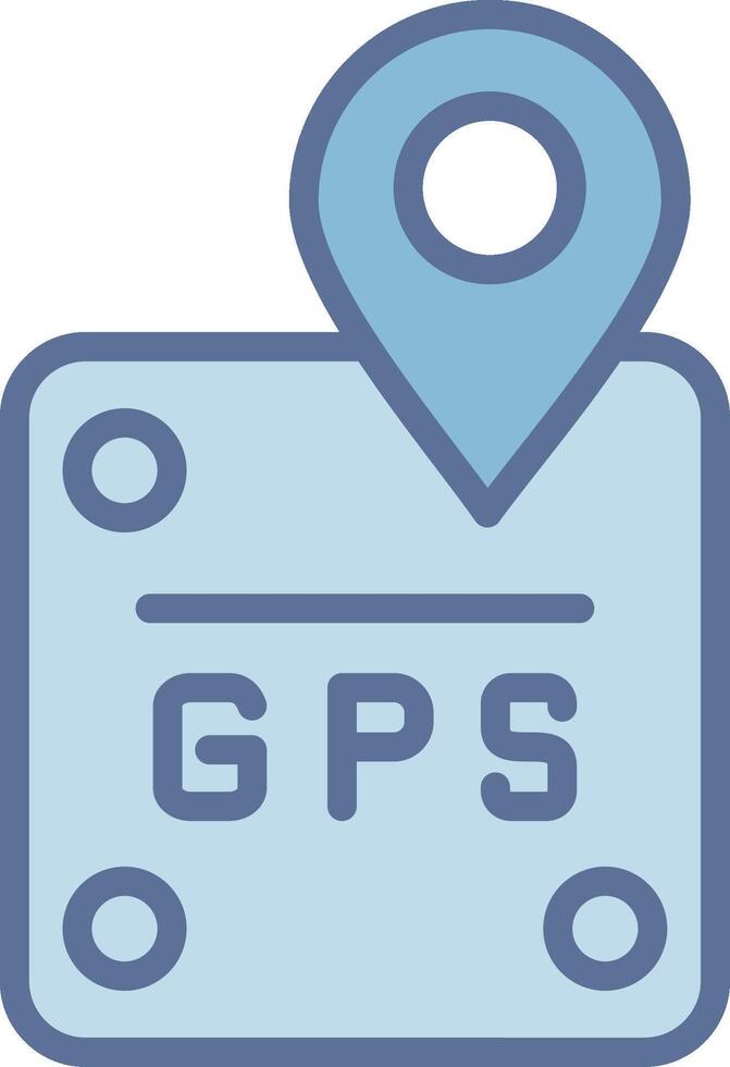Gps Interface Line Graphic Element vector
