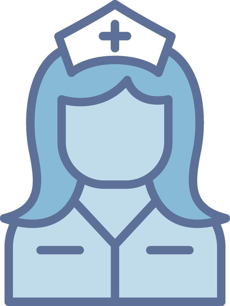 Nurse Pastel Color Graphic Element vector