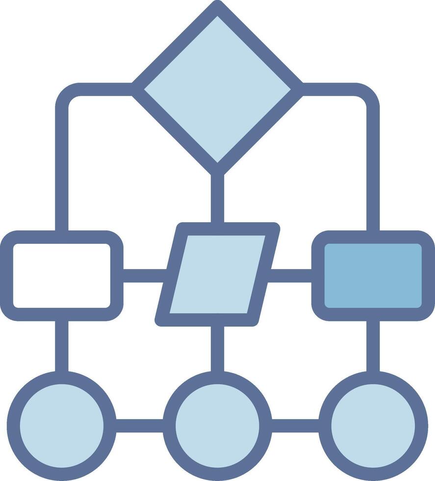 Hierarchical structure Modern Interface Badge Design vector