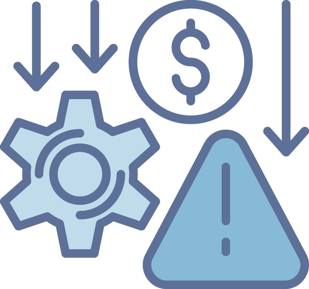 Crisis Management Flat Symbol Design vector