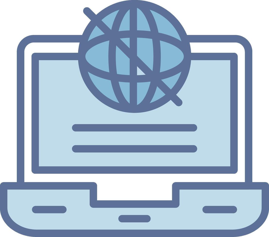 OffLine Two Colour User Interface Mark Element vector