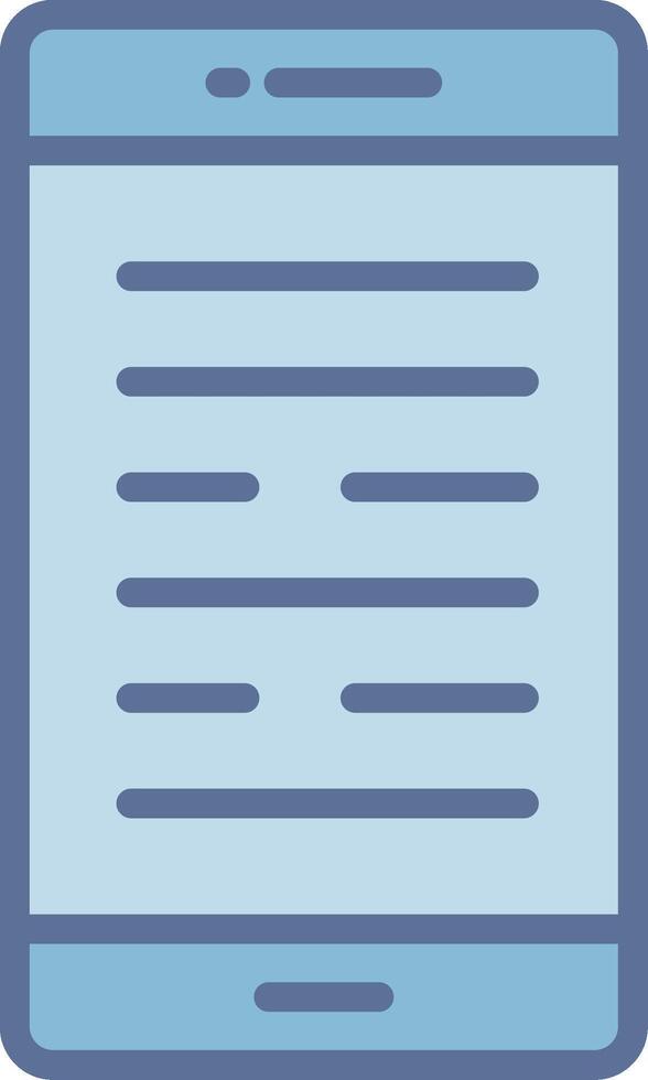 Smart Phone Bright Tone Visual Symbol vector